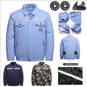 Mens Reflective Fan Cooling Jacket